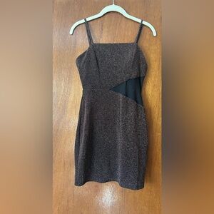 Elegant Black and Brown Women's Dress